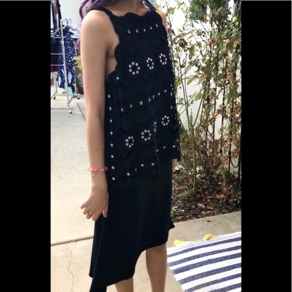 ✨ NWOT CHLOE navy guipure dress - Picture 3 of 13